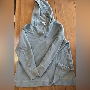Athleta Women's Light Blue Hooded Sweater